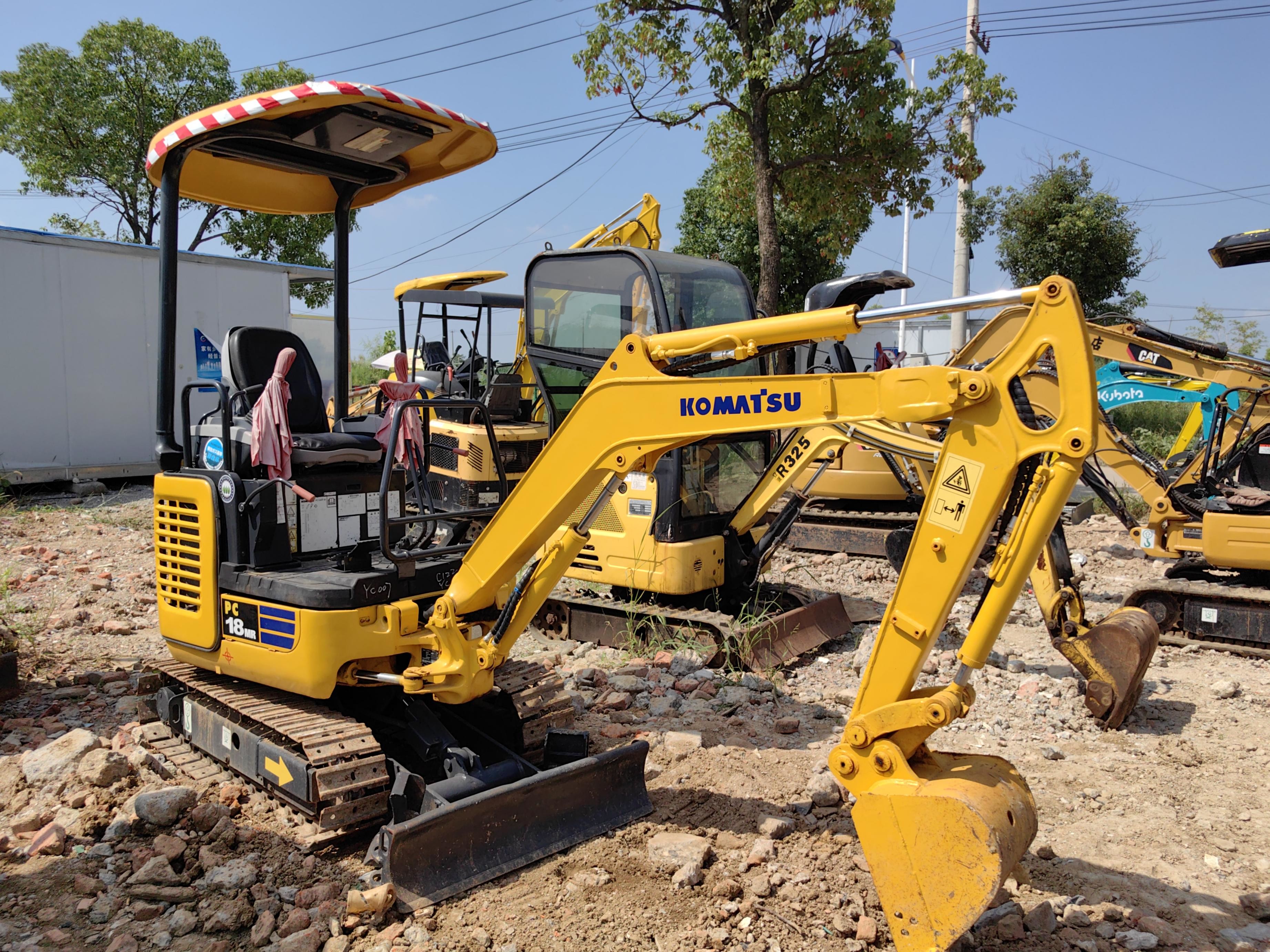 24.4kw PC18 Used Komatsu Excavators Hydraulic Excavator 1.8ton