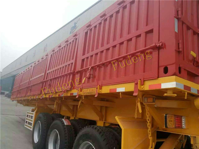 Transport Cement 3 Axle Capacity 60t Dump Semi Trailer