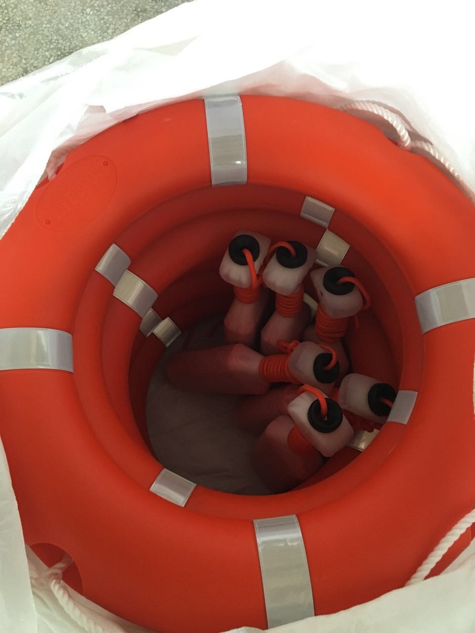 SOLAS Lifebuoy Ring Marine Life Saving Equipment 4.3KG 2.5KG Life Rings With Lifeline