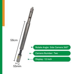 Quality Industrial Level 65mm Dual Borewell Camera Side 360 Degree Rotate High Resolution wholesale