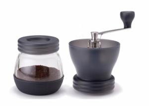 Quality Glass Adjustable Manual Coffee Grinder With Ceramic Burrs , 100ml Capacity wholesale