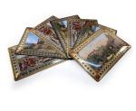 Vintage hanging metal coffee signs