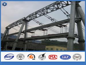 China Hot dip Galvanized Overhead Line Substation Structure Electric Steel Pole on sale