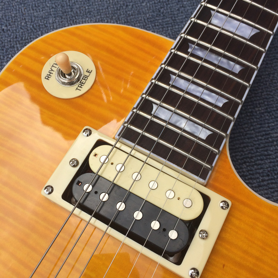 High quality Slash Signature lp guitar,tiger flame maple LP electric guitar,Solid mahogany LP slash guitaar