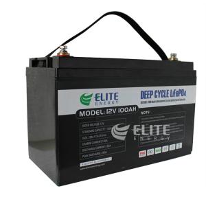 Quality Phosphate Lithium Iron 12V 100Ah RV LiFePO4 Battery Rechargeable wholesale