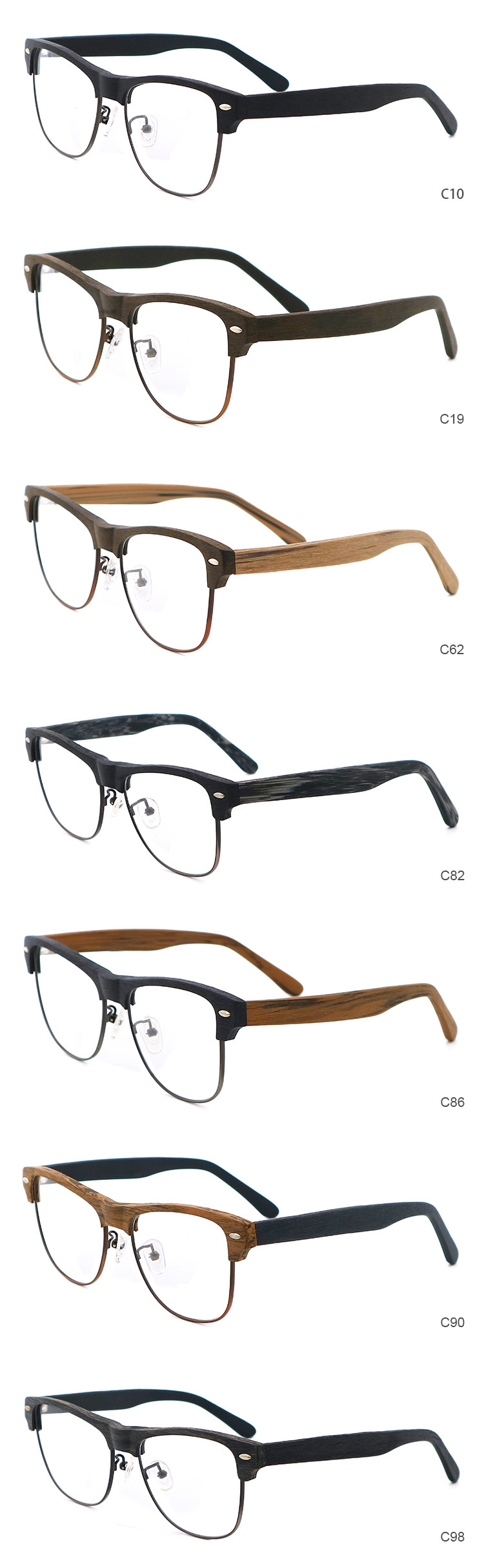 Modern Optical Spectacle Colored Acetate Glasses Frames MR 4175