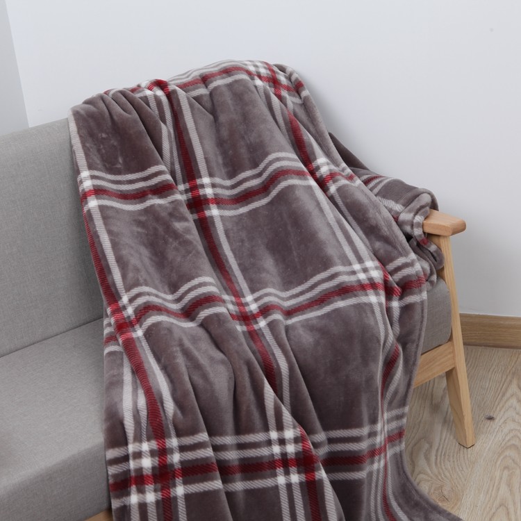 LongWell Bulk Flannel Blankets Solid Color Lightweight Skin Friendly 220*240CM