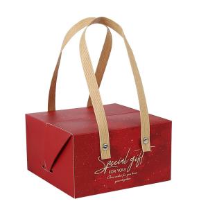Quality Recyclable Antiwear Paper Birthday Cake Packaging Box With Handles Multipurpose wholesale