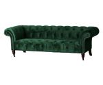 Vintage Green Velvet Chesterfield Couch Sofa