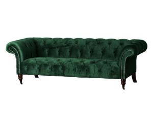 Quality Vintage Green Velvet Chesterfield Couch Sofa wholesale