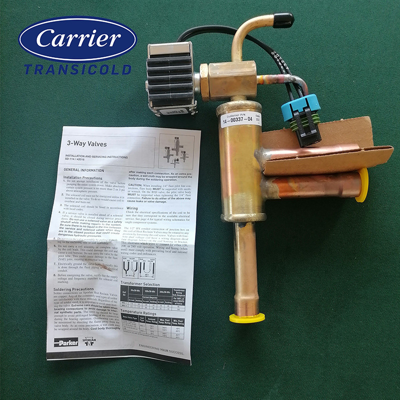 14-00337-02 Carrier Spare Parts Alternate NO. 14-00337-04 Valve 3 Way