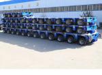 200T Hydraulic Multi Axis Low Flat Bed Semi Trailer With Jost Kingpin