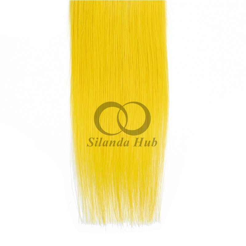 #T1B/Yellow Straight Remy Human Hair Bundles Sew In Weave Bundles Brazilian Bundle Deals