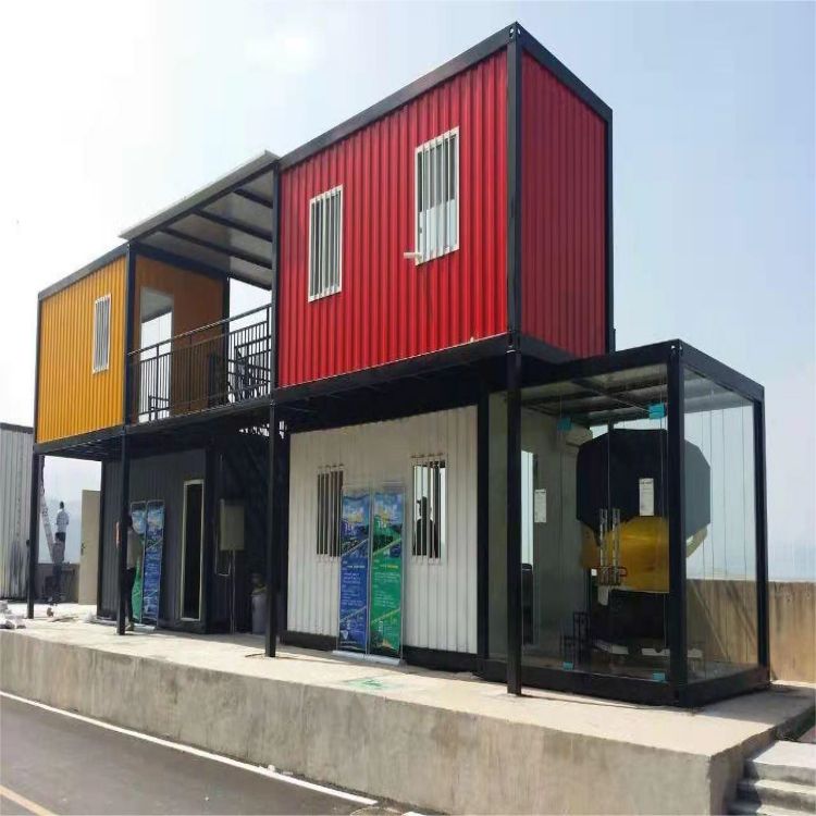 Light Steel Structure Frame Custom Guest House for Commercial Street Scenic Department