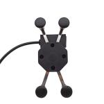 Scooty 12V-24V X Claw Motorcycle Phone Mount With 2A Usb Charger