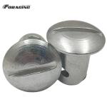 Universal Car Fitment Steel Quarter Turn Dzus Dome Head Buttons Silvery 7/16"x