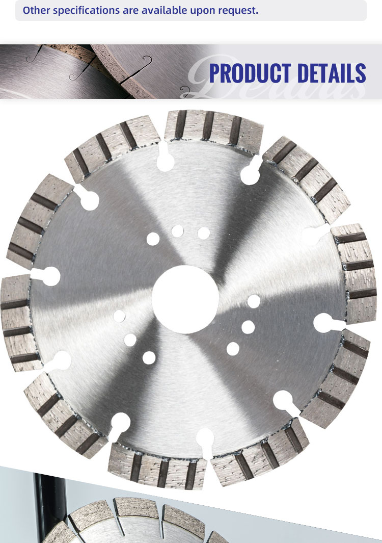 Silver Professional 12inch Diamond Circular Saw Blade For Calcium Silicate Cutting Disc