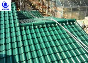 Quality Upv Asa Coated Colonial Times Synthetic Spanish Roof Tiles / Plastic Tile Roof Panels wholesale