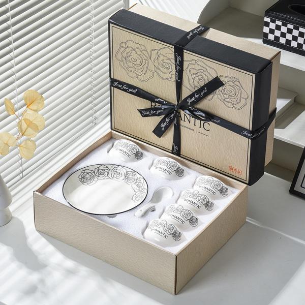Business Gifts Bohemian Turkish 4.5 Inch Ceramic Dinnerware Set of 4 for Any