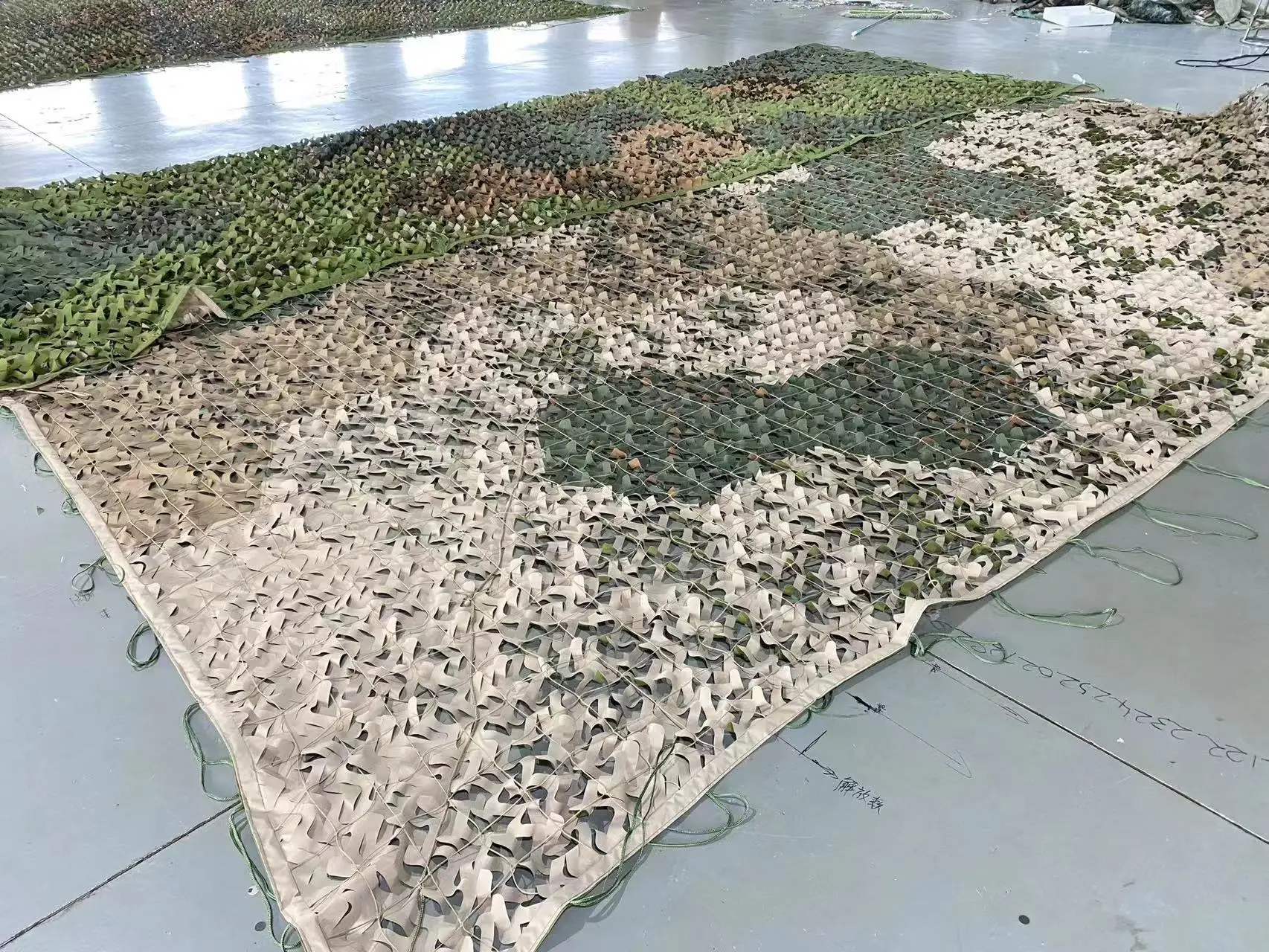 Jungle Military Camouflage Net Green Sunscreen Shade Net Double Layer Cover Net