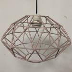 Black PVC Metal Cage Light Shade 300*200MM E14 E27 Easy Fit Pendant