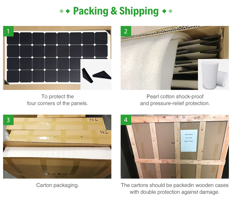 Waterproof 300W 320W 350W Mono Flexible Solar Panels