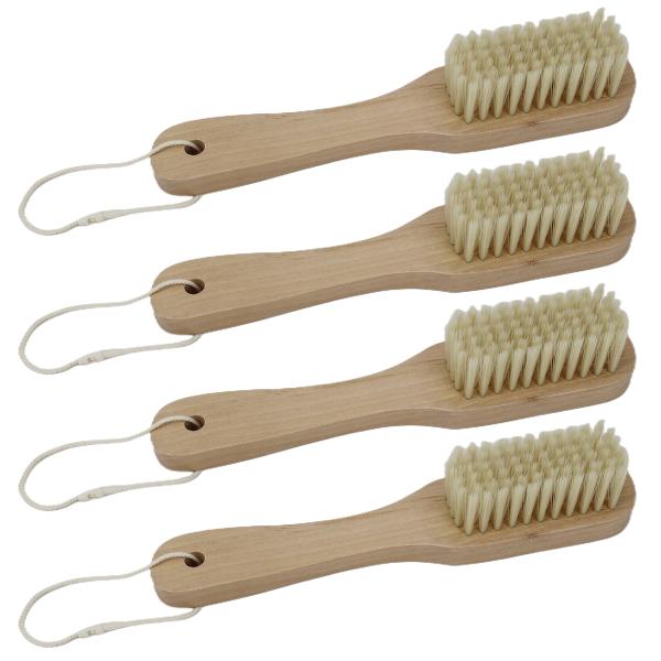 Wooden Handle Soft Fiber Bristle Brush For Household Cleaning Laundry Clothes
