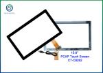 15.6 Inch PCAP Touchscreens Projected Capacitive With Strengthened Cover Glass