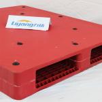 Red Warehouse Lightweight Plastic Pallets For 2300mm Width Goods