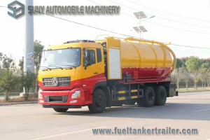 Quality Dongfeng 15000L 10 Wheel Vacuum Tank Truck 270hp High Pressure Cleaning And Sewage Suction wholesale