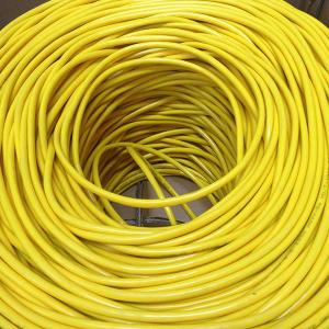 China CAT6 1000FT Unshielded Ethernet Cable 23AWG 4P Solid Yellow PVC on sale