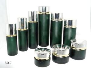 Quality Custom Colored Empty Emulsion Cosmetic Glass Bottles and Jars 80ML 40ML wholesale