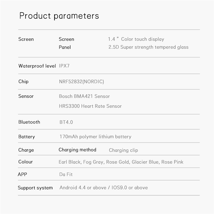 Waterproof RoHS Square Shape Smartwatch GTS Blood Pressure Band