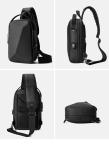 NEW MEN'S CHEST BAG LARGE CAPACITY SHOULDER BAG CROSSBODY BAG MALE LEISURE