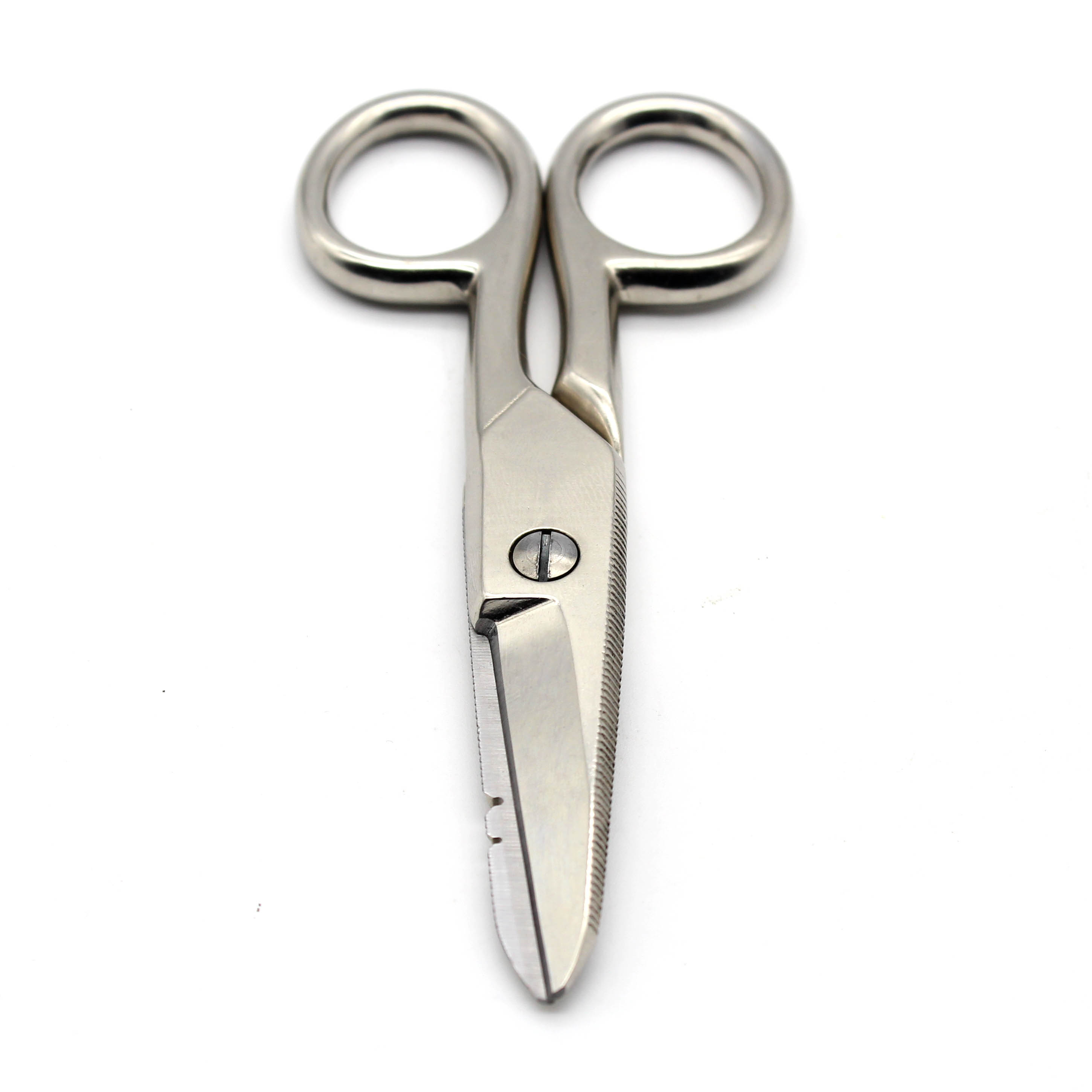 Industrial Grade Stainless Steel Electrician's Scissor Ideal for Telecom Applications