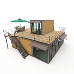 Galvanized Steel Square Tubes Main Structure Prefabricated Villa House Modern