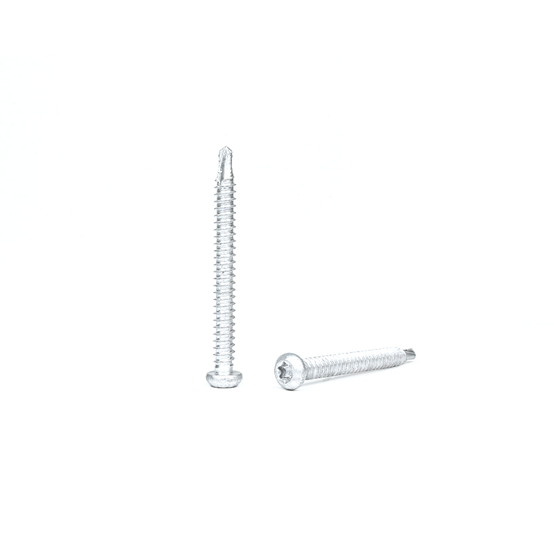Black Coated Bi-Metal 304 Stainless Steel Pan Head Torx Self Drill Screw For Roofing