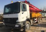 2012 Year Used Benz Concrete Pump 37m White And Red , 32000kg Weight