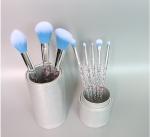 8 Pieces Eyeshadow Makeup Brush Set Gradient Color Hair Magical Bling Handle