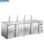 CE 280W Under Bench Fridge Commercial , Multipurpose Under Cabinet Freezer