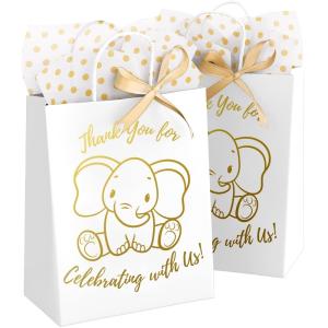 Quality Cartoon Baby Girl Gift Paper Bag With CMYK 4 Color Offset Printing and Folding Style wholesale
