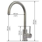Steel 316 Kitchen Faucet 360 Degree Swivel Stainless Steel Kitchen Sink Faucet