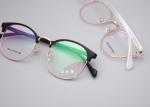 Adjustable Fashion Business Metal Browline Optical Frames 3546