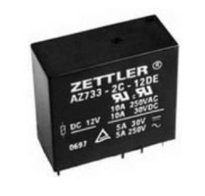 Quality AZ733-2C-12D ZETTLER Electrical Mechanical Relay DPDT 10A 12VDC 650Ohm Through Hole wholesale