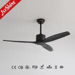 Sleek and Stylish Solid Wood Ceiling Fan Powered by DC Motor with Remote Control