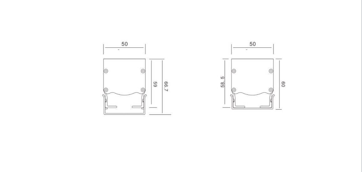 Outdoor IP65 DC24V 12W LED Contour Light