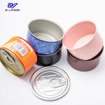 80g Food Grade Beef Can Tuna Food Packaging Tin Cans Blue Pink