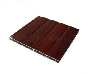 Quality Wood Grain Extruded Aluminium Door Profiles Length Customized With Transfer Printing wholesale
