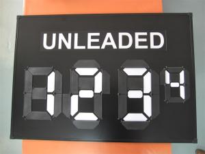 Quality Light Transmission Price Display Board 700*280mm Gas Station Price Flip Signs wholesale