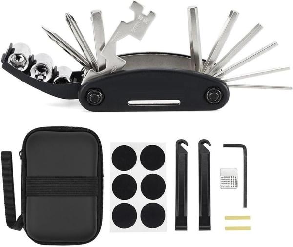 Bike Repair Tool Kit - 16 in 1 Bicycle Multitool Mountain Bike Tool Cycling